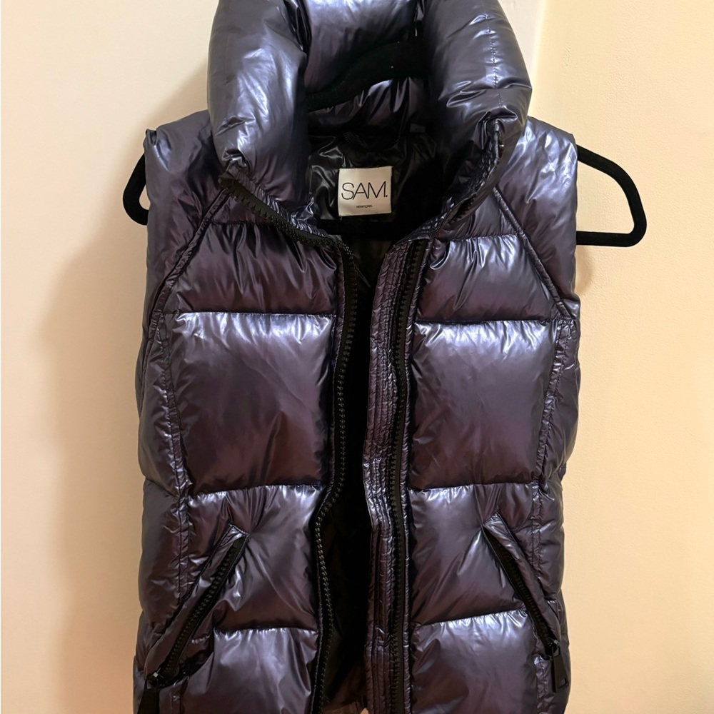 SAM Shiny Black Puffer Jacket